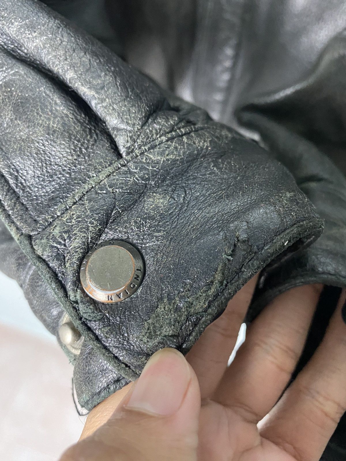 Genuine Leather × Indian Motorcycle Vintage Biker Leather Jacket Indian Size US L / EU 52-54 / 3 - 6 Thumbnail