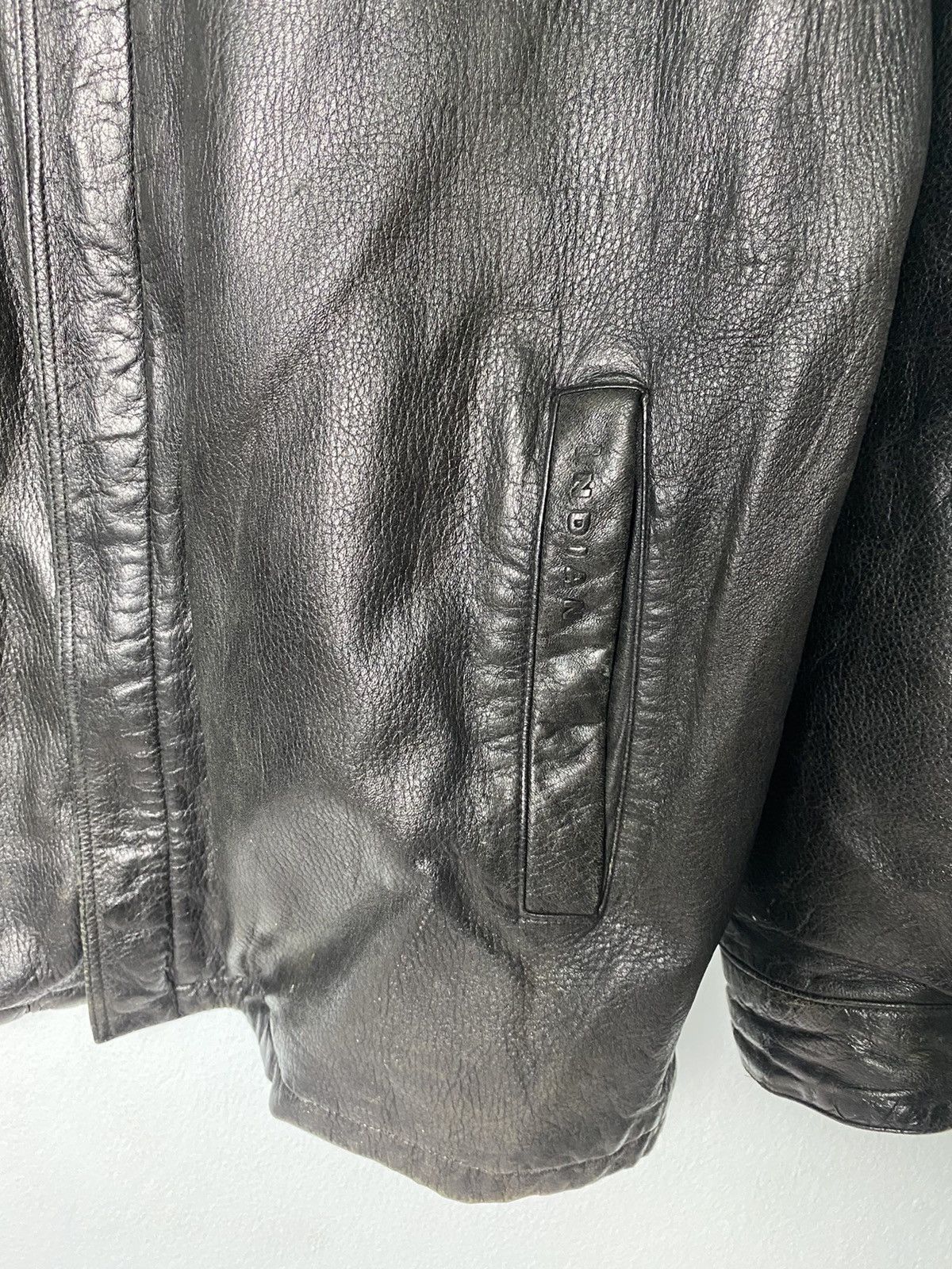 Genuine Leather × Indian Motorcycle Vintage Biker Leather Jacket Indian Size US L / EU 52-54 / 3 - 3 Thumbnail