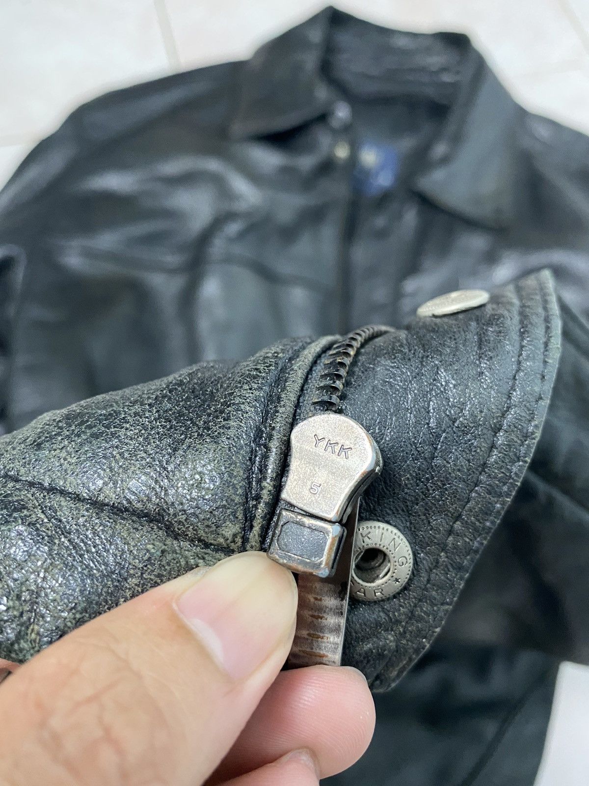 Genuine Leather × Indian Motorcycle Vintage Biker Leather Jacket Indian Size US L / EU 52-54 / 3 - 12 Thumbnail
