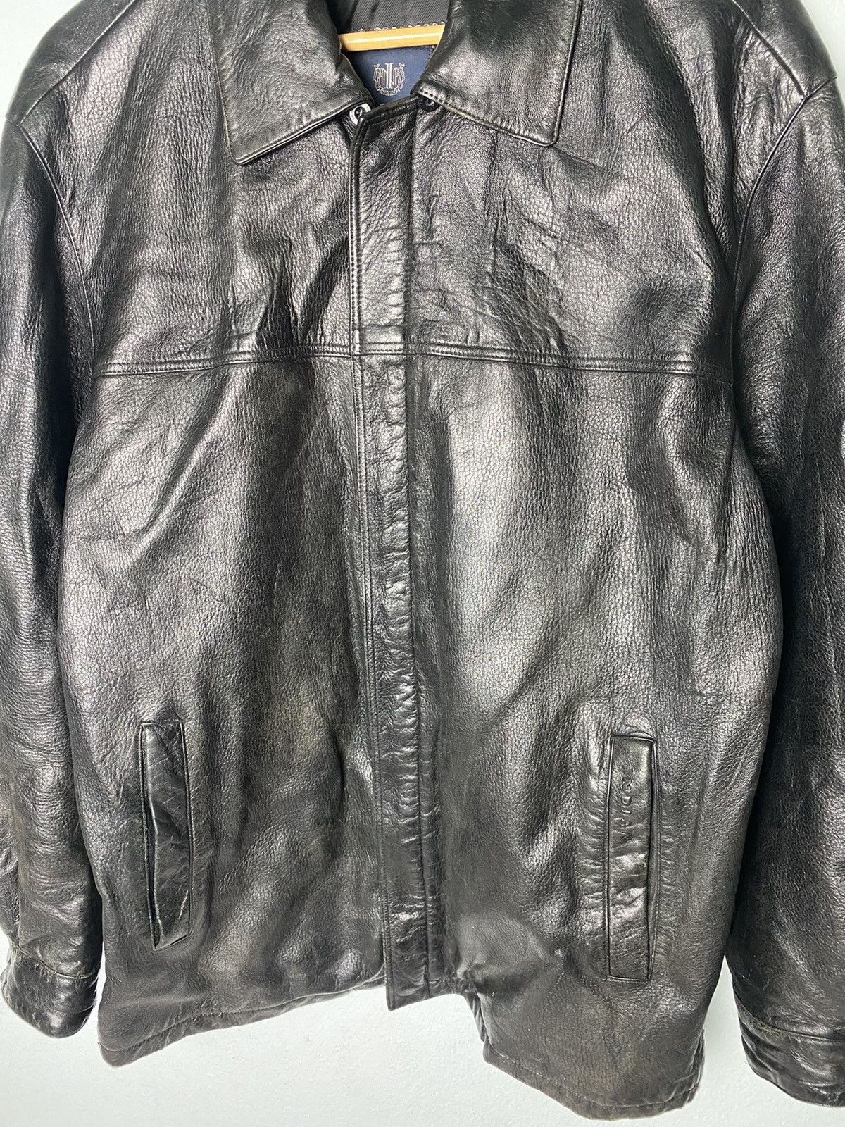 Genuine Leather × Indian Motorcycle Vintage Biker Leather Jacket Indian Size US L / EU 52-54 / 3 - 2 Thumbnail