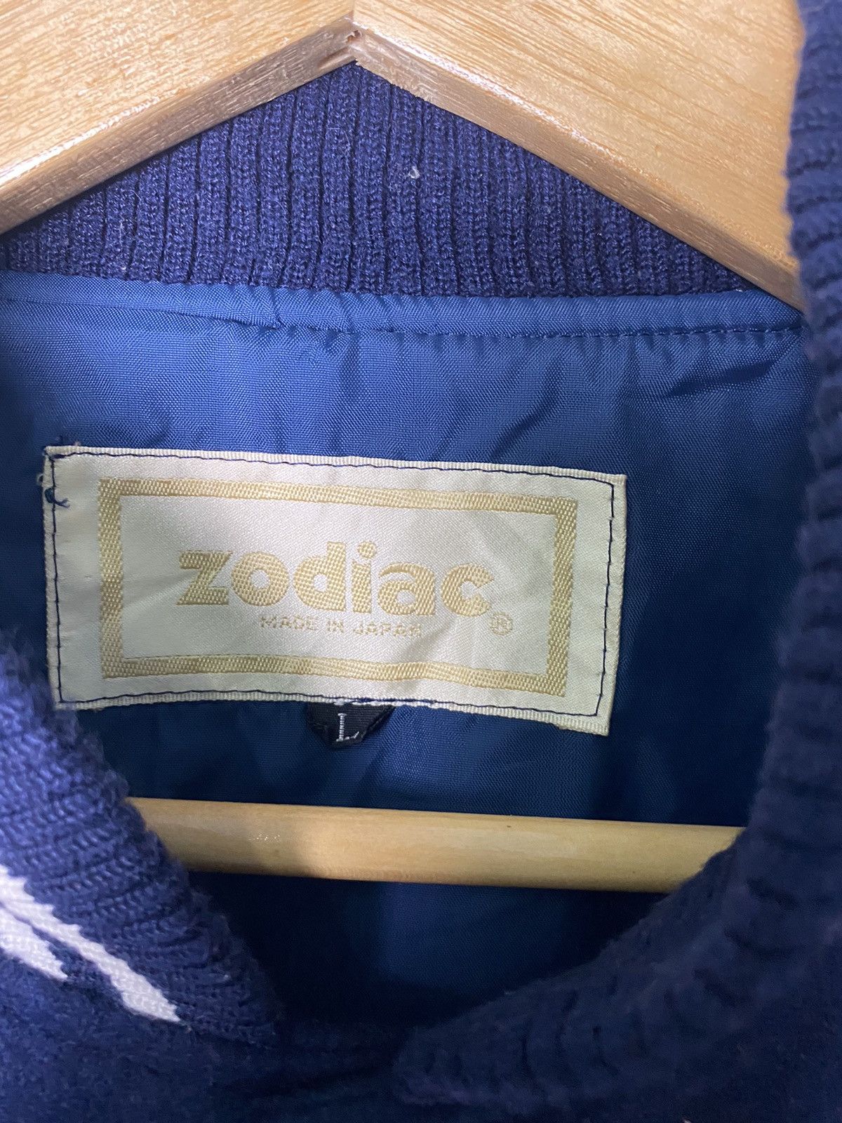 Japanese Brand Vintage Wool Varsity Jacket Zodiac Made In Japan Size US M / EU 48-50 / 2 - 4 Thumbnail
