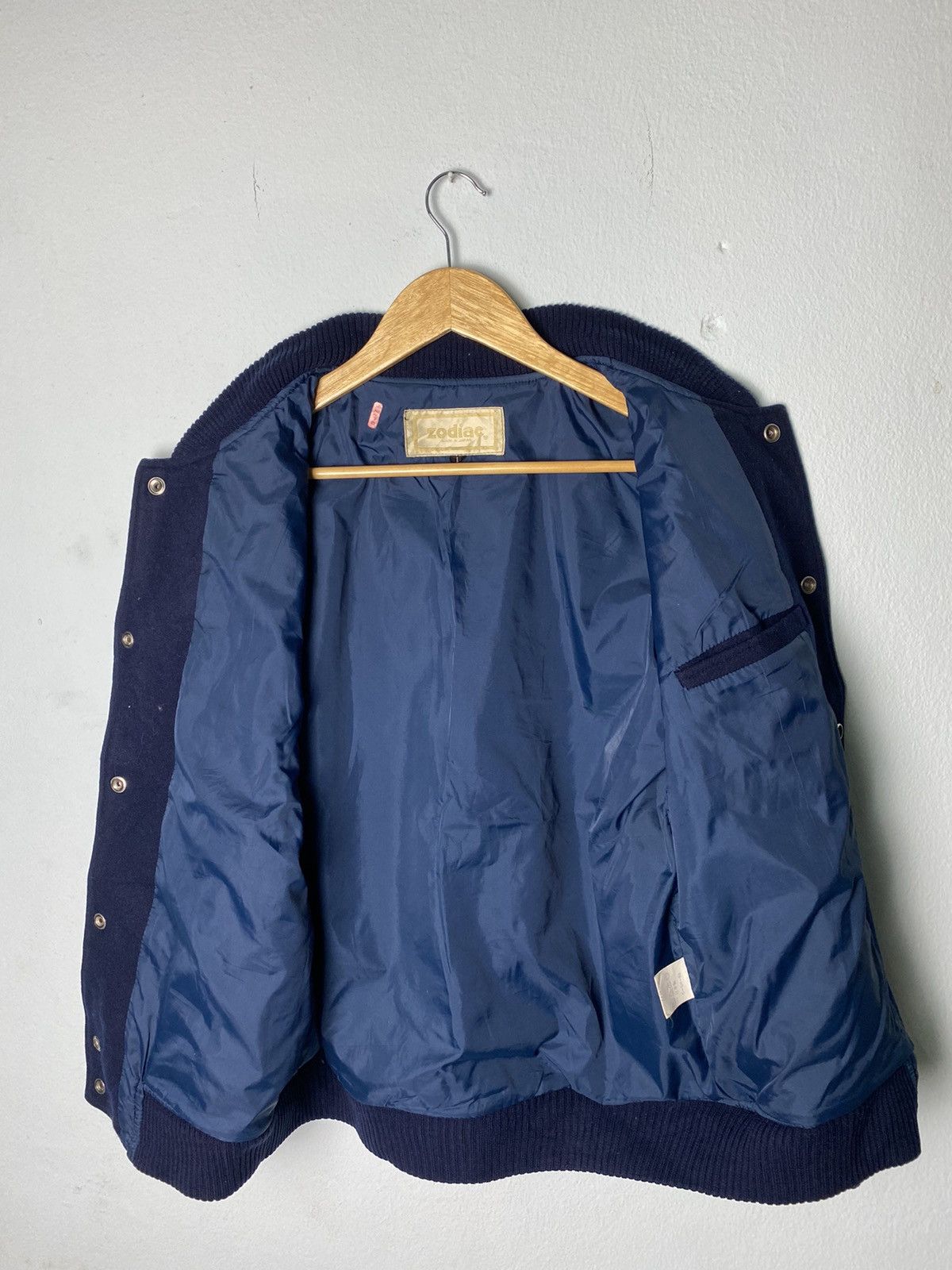 Japanese Brand Vintage Wool Varsity Jacket Zodiac Made In Japan Size US M / EU 48-50 / 2 - 8 Thumbnail
