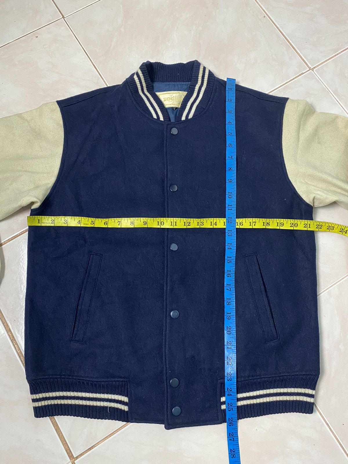 Japanese Brand Vintage Wool Varsity Jacket Zodiac Made In Japan Size US M / EU 48-50 / 2 - 11 Thumbnail