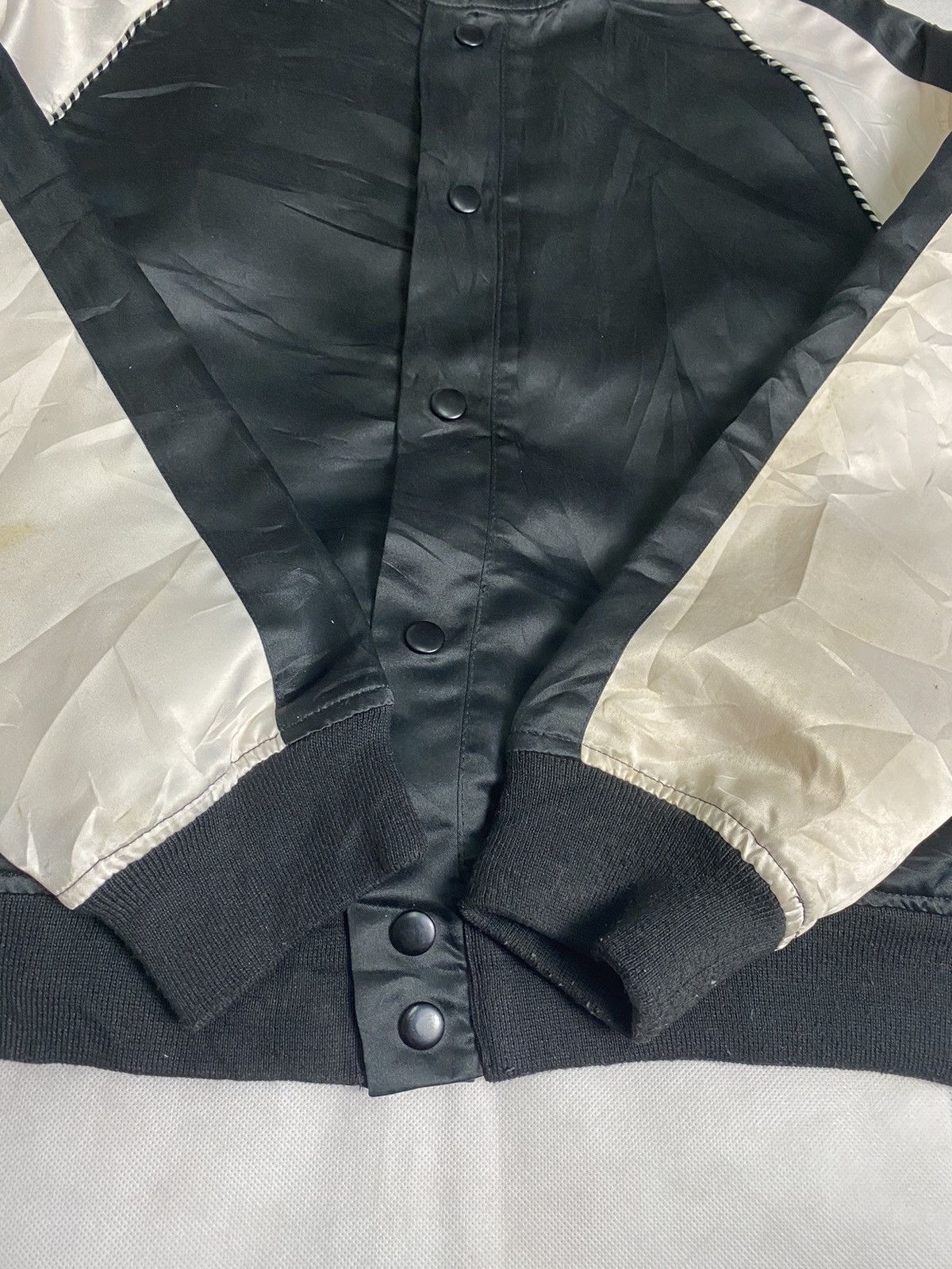 Japanese Brand Rare Design🔥 Sukajan Satin Jacket Swib Beyond The Limits Size US S / EU 44-46 / 1 - 3 Thumbnail