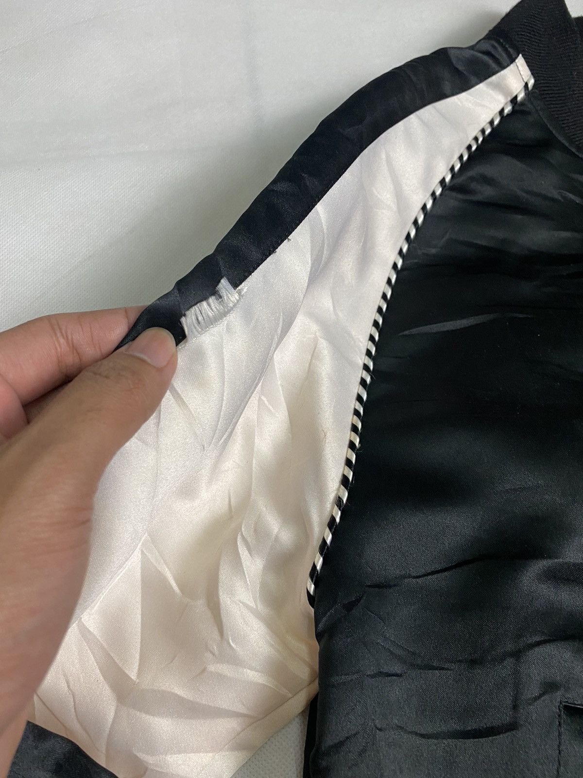 Japanese Brand Rare Design🔥 Sukajan Satin Jacket Swib Beyond The Limits Size US S / EU 44-46 / 1 - 7 Thumbnail