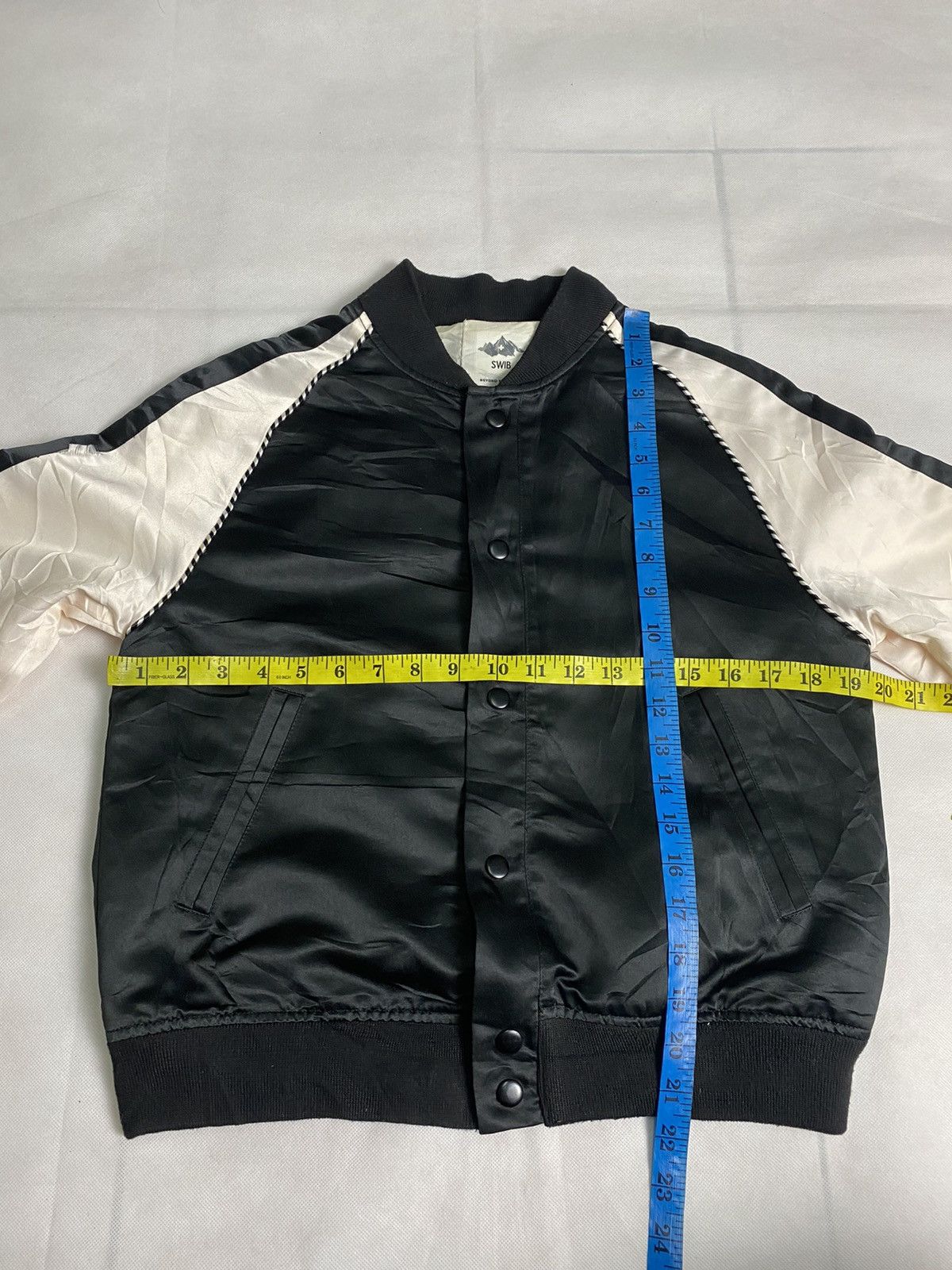 Japanese Brand Rare Design🔥 Sukajan Satin Jacket Swib Beyond The Limits Size US S / EU 44-46 / 1 - 16 Thumbnail