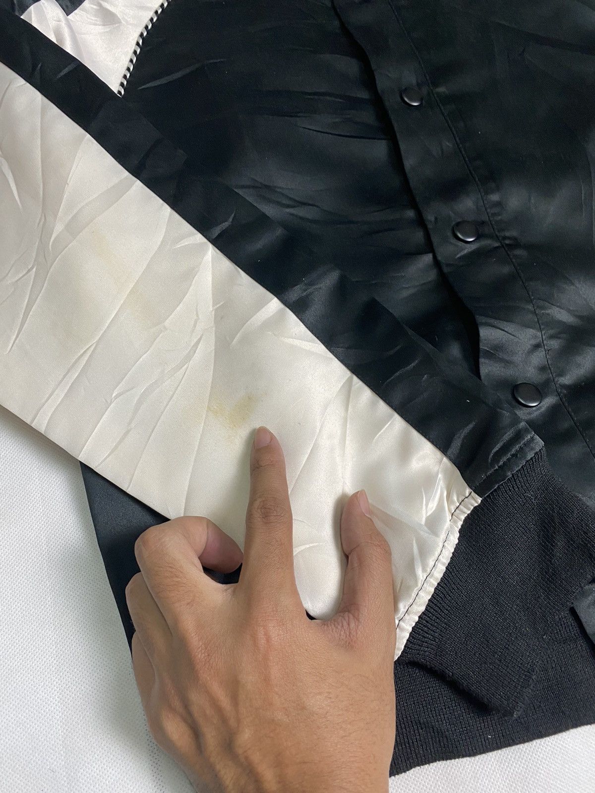 Japanese Brand Rare Design🔥 Sukajan Satin Jacket Swib Beyond The Limits Size US S / EU 44-46 / 1 - 5 Thumbnail