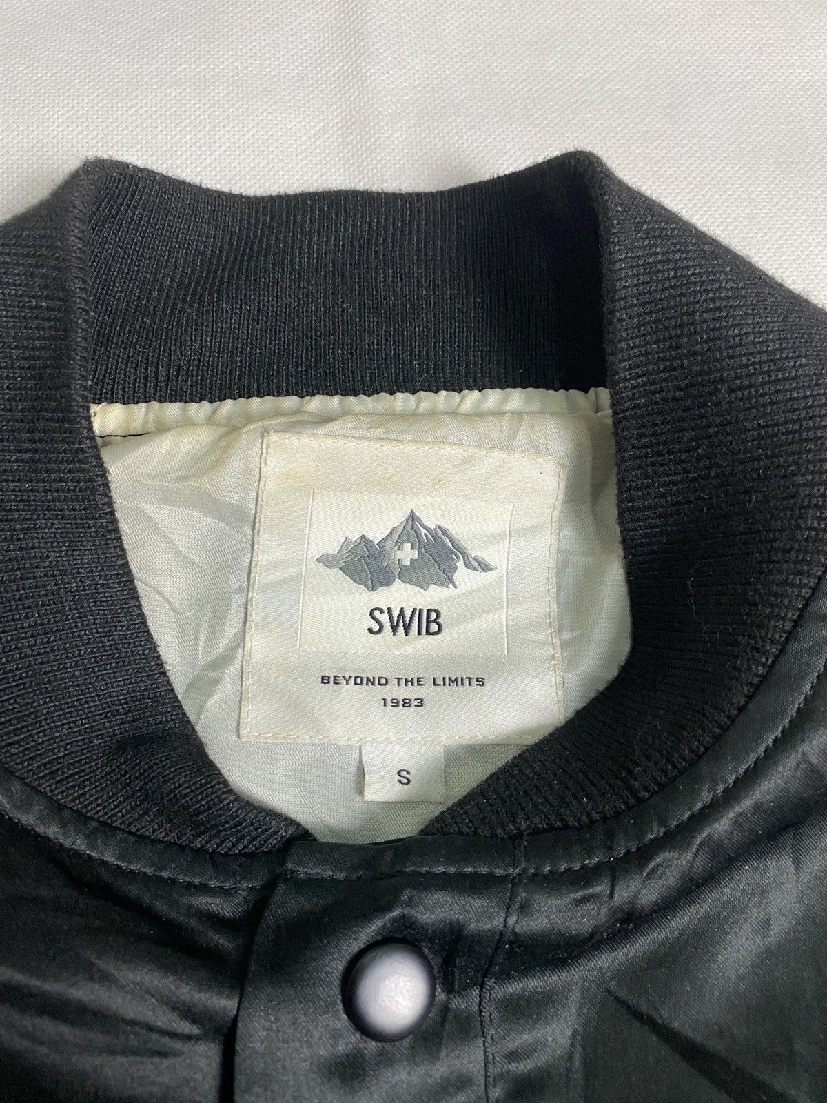 Japanese Brand Rare Design🔥 Sukajan Satin Jacket Swib Beyond The Limits Size US S / EU 44-46 / 1 - 6 Thumbnail