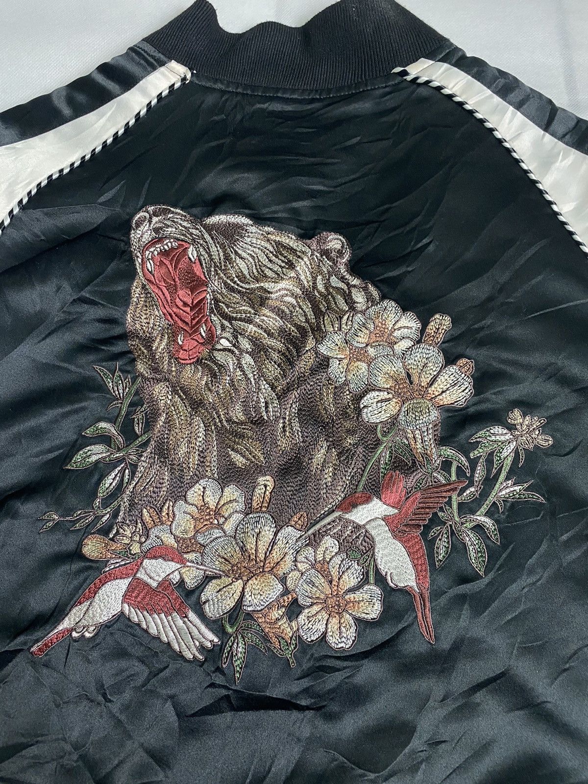 Japanese Brand Rare Design🔥 Sukajan Satin Jacket Swib Beyond The Limits Size US S / EU 44-46 / 1 - 14 Thumbnail