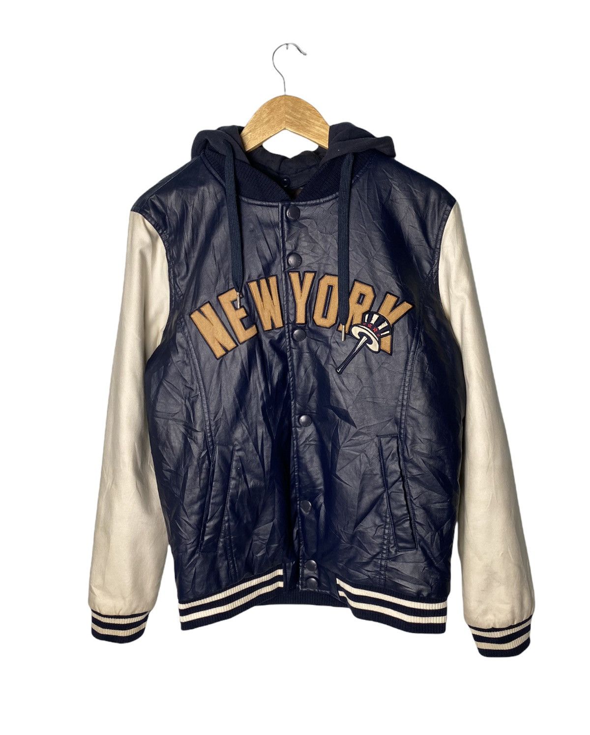 MLB Mlb New York Varsity Jacket Removeble Hoodie Size US M / EU 48-50 / 2 - 1 Thumbnail