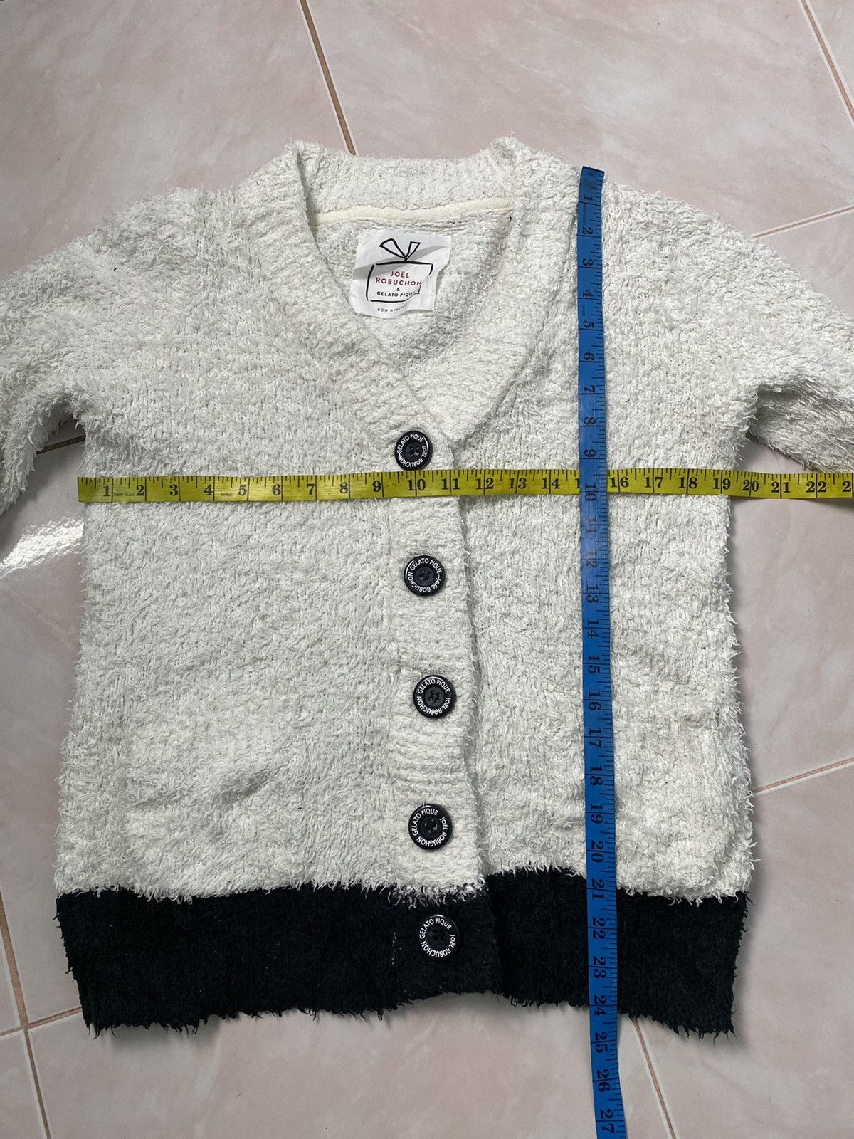 Designer × Japanese Brand × Seditionaries Joel Robuchon x Gelato Pique Knit Cardigan Jacket Size US S / EU 44-46 / 1 - 11 Thumbnail
