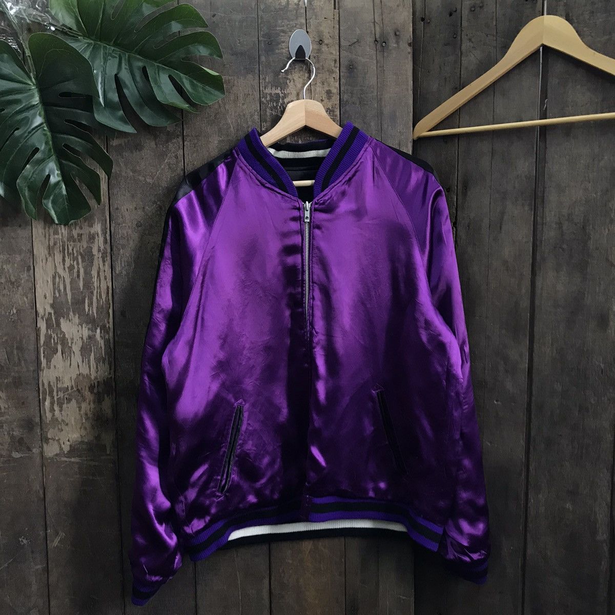 Japanese Brand Vintage Sukajan Evangelion Reversible Bomber Jacket Size US L / EU 52-54 / 3 - 9 Thumbnail
