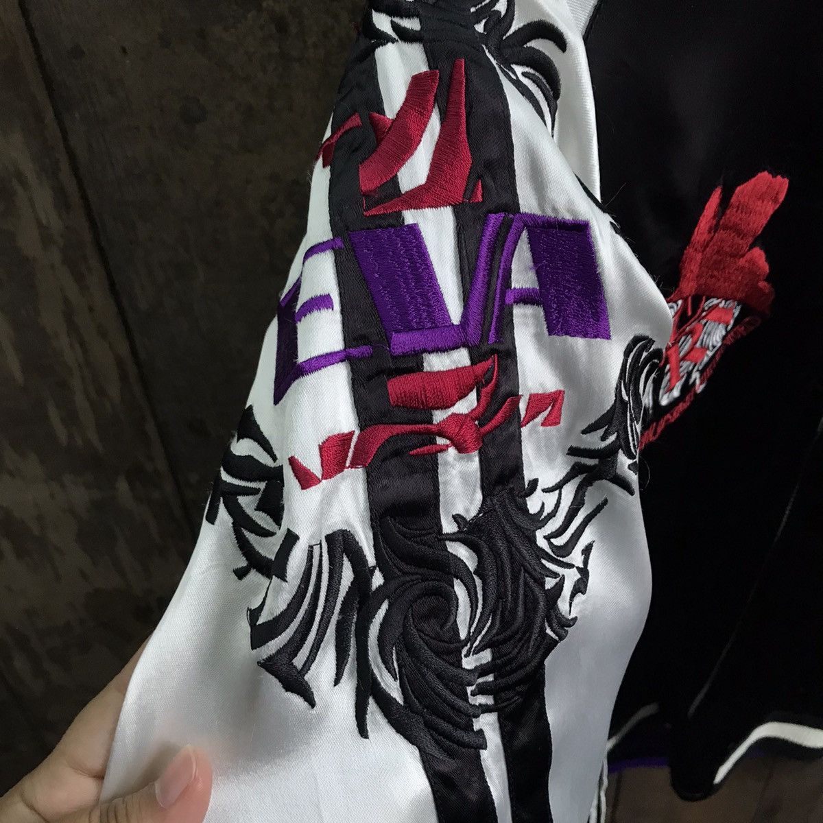 Japanese Brand Vintage Sukajan Evangelion Reversible Bomber Jacket Size US L / EU 52-54 / 3 - 5 Thumbnail