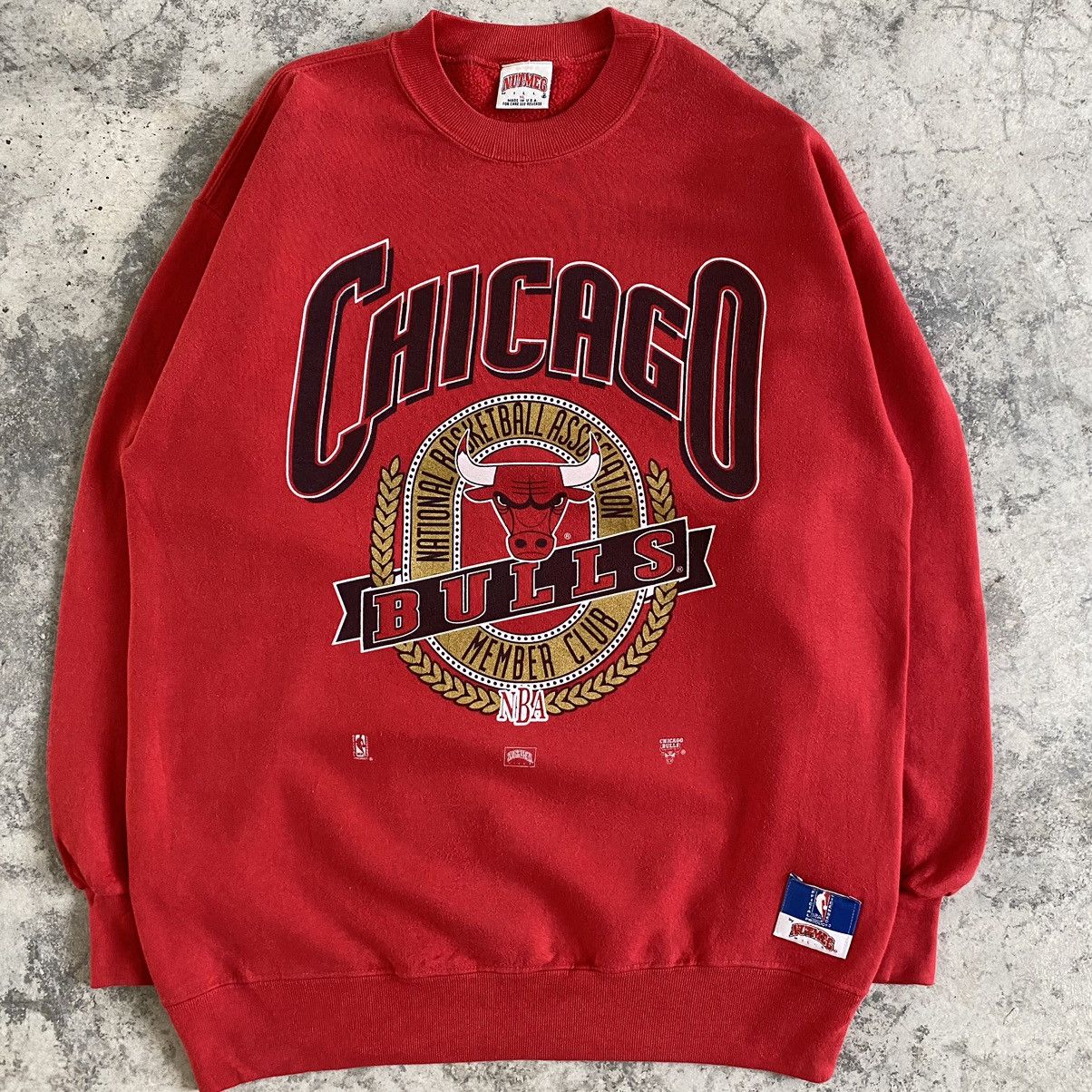 NBA Vintage 90’s Chicago Bulls NBA Nutmeg Crewneck Sweatshirt Size US XL / EU 56 / 4 - 3 Thumbnail