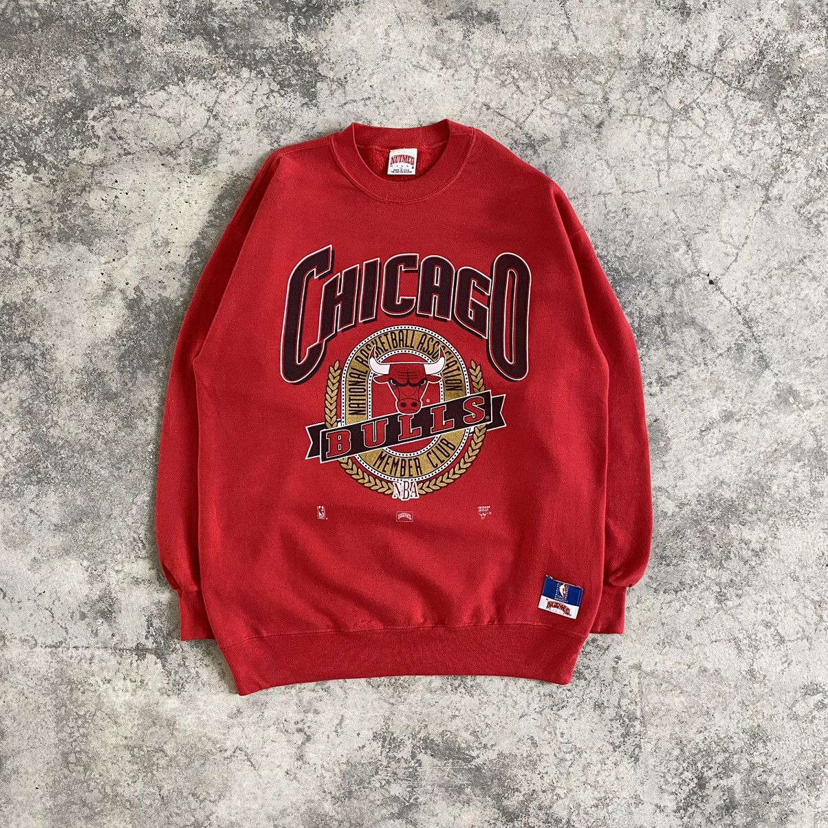 NBA Vintage 90’s Chicago Bulls NBA Nutmeg Crewneck Sweatshirt Size US XL / EU 56 / 4 - 1 Thumbnail