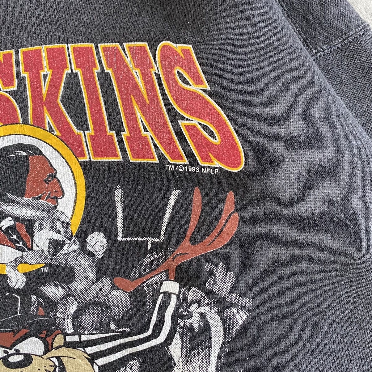 NFL × Vintage × Warner Bros VTG 90’s NFL Red Skins X Warner Bros Crewneck Faded Sweater Size US L / EU 52-54 / 3 - 4 Thumbnail