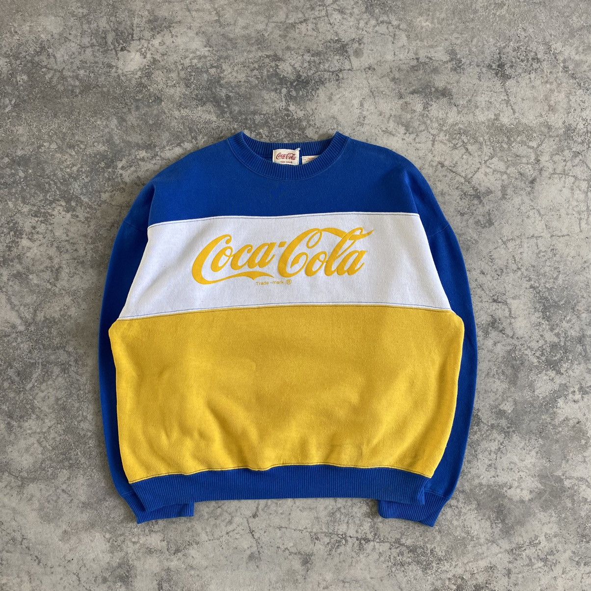 Coca Cola × Vintage Vintage 80's Coca Cola Multi Colour Crewneck Sweatshirt Size US XL / EU 56 / 4 - 1 Thumbnail