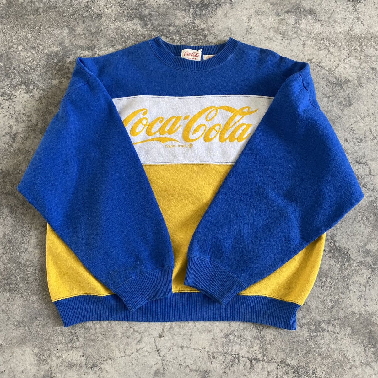 Coca Cola × Vintage Vintage 80's Coca Cola Multi Colour Crewneck Sweatshirt Size US XL / EU 56 / 4 - 6 Thumbnail