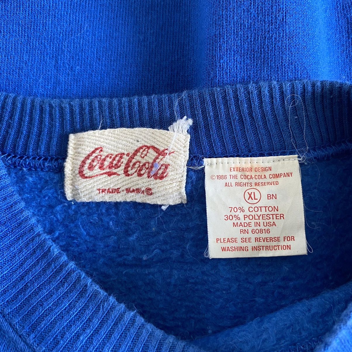 Coca Cola × Vintage Vintage 80's Coca Cola Multi Colour Crewneck Sweatshirt Size US XL / EU 56 / 4 - 9 Thumbnail