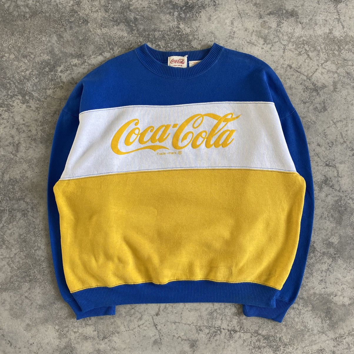 Coca Cola × Vintage Vintage 80's Coca Cola Multi Colour Crewneck Sweatshirt Size US XL / EU 56 / 4 - 2 Thumbnail