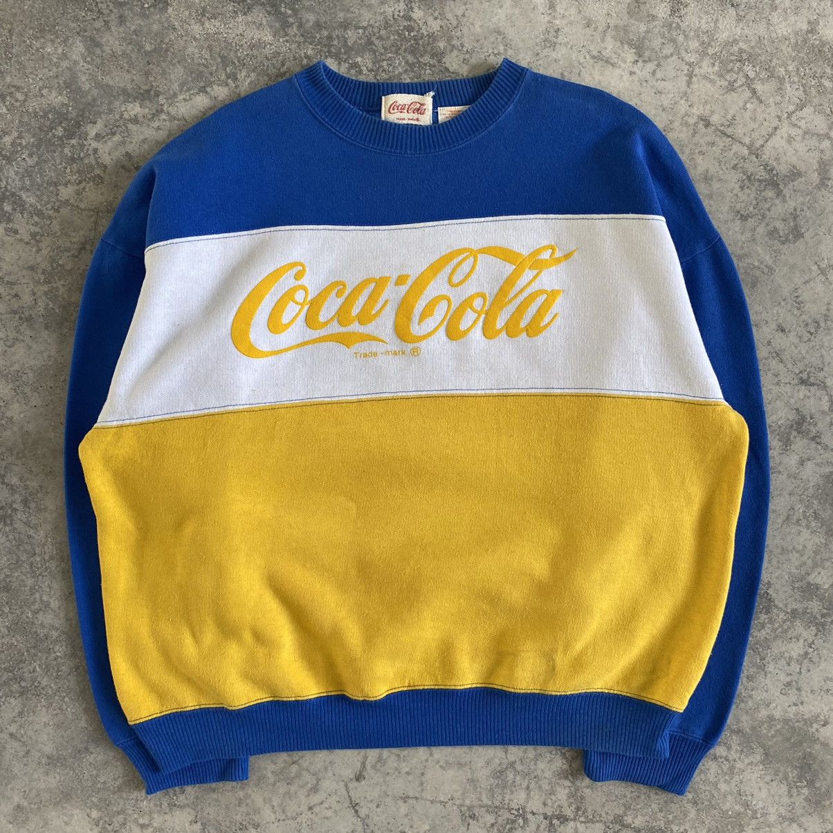 Coca Cola × Vintage Vintage 80's Coca Cola Multi Colour Crewneck Sweatshirt Size US XL / EU 56 / 4 - 3 Thumbnail