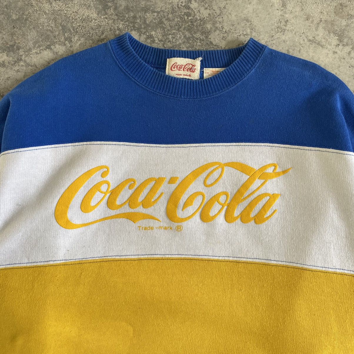 Coca Cola × Vintage Vintage 80's Coca Cola Multi Colour Crewneck Sweatshirt Size US XL / EU 56 / 4 - 5 Thumbnail