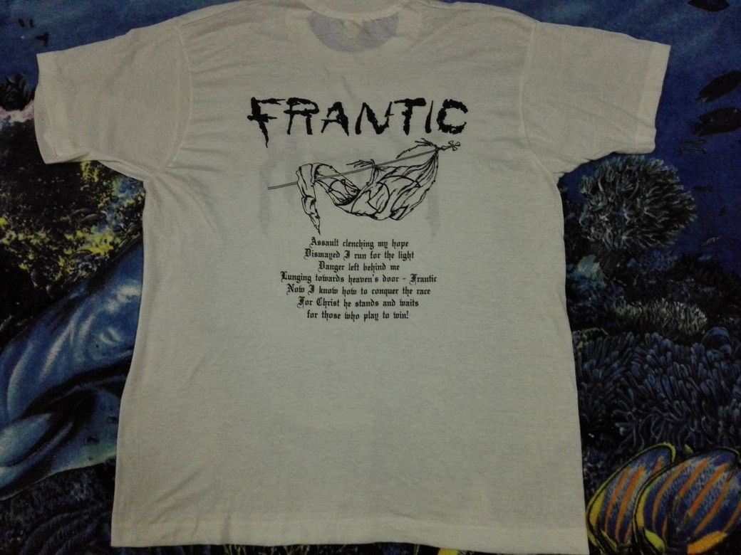 Band Tees × Vintage Vintage 80s MARTYR Death Metal FRANTIC 1989 50/50 Band Tees Size US M / EU 48-50 / 2 - 1 Thumbnail