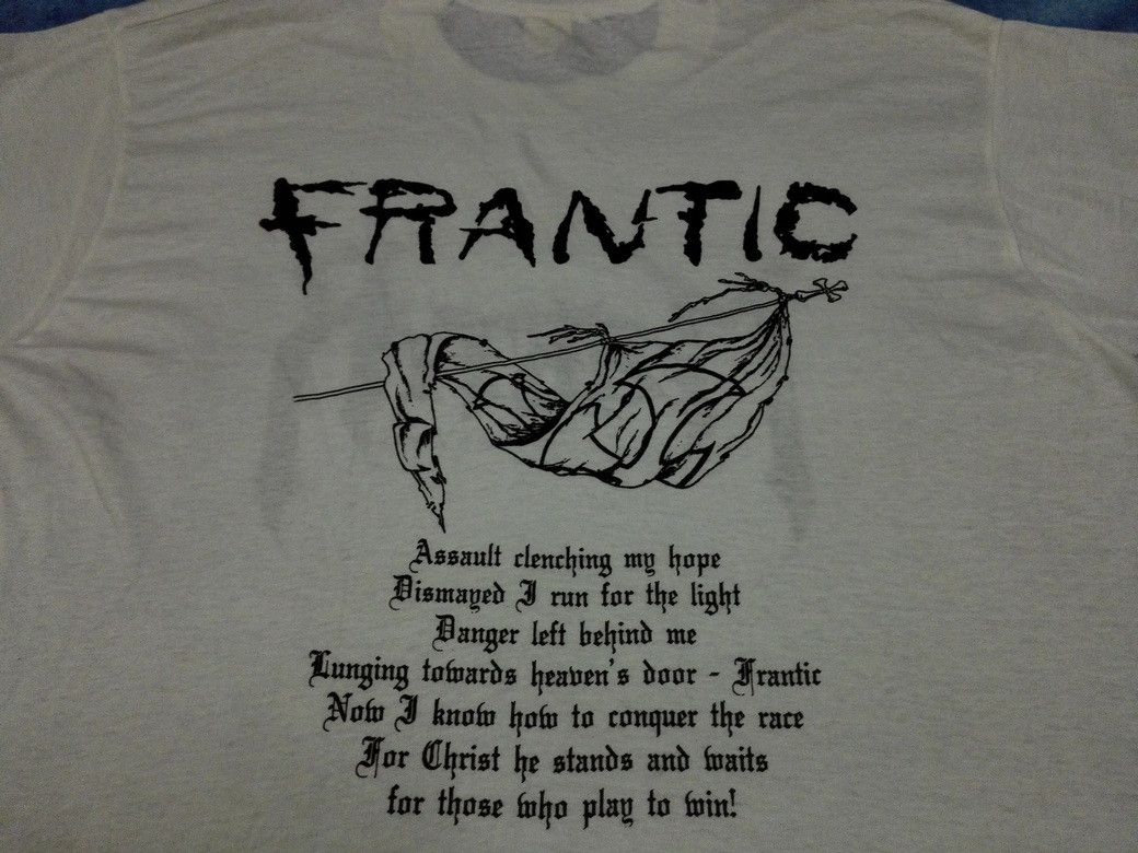 Band Tees × Vintage Vintage 80s MARTYR Death Metal FRANTIC 1989 50/50 Band Tees Size US M / EU 48-50 / 2 - 2 Thumbnail