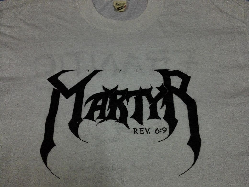 Band Tees × Vintage Vintage 80s MARTYR Death Metal FRANTIC 1989 50/50 Band Tees Size US M / EU 48-50 / 2 - 4 Thumbnail