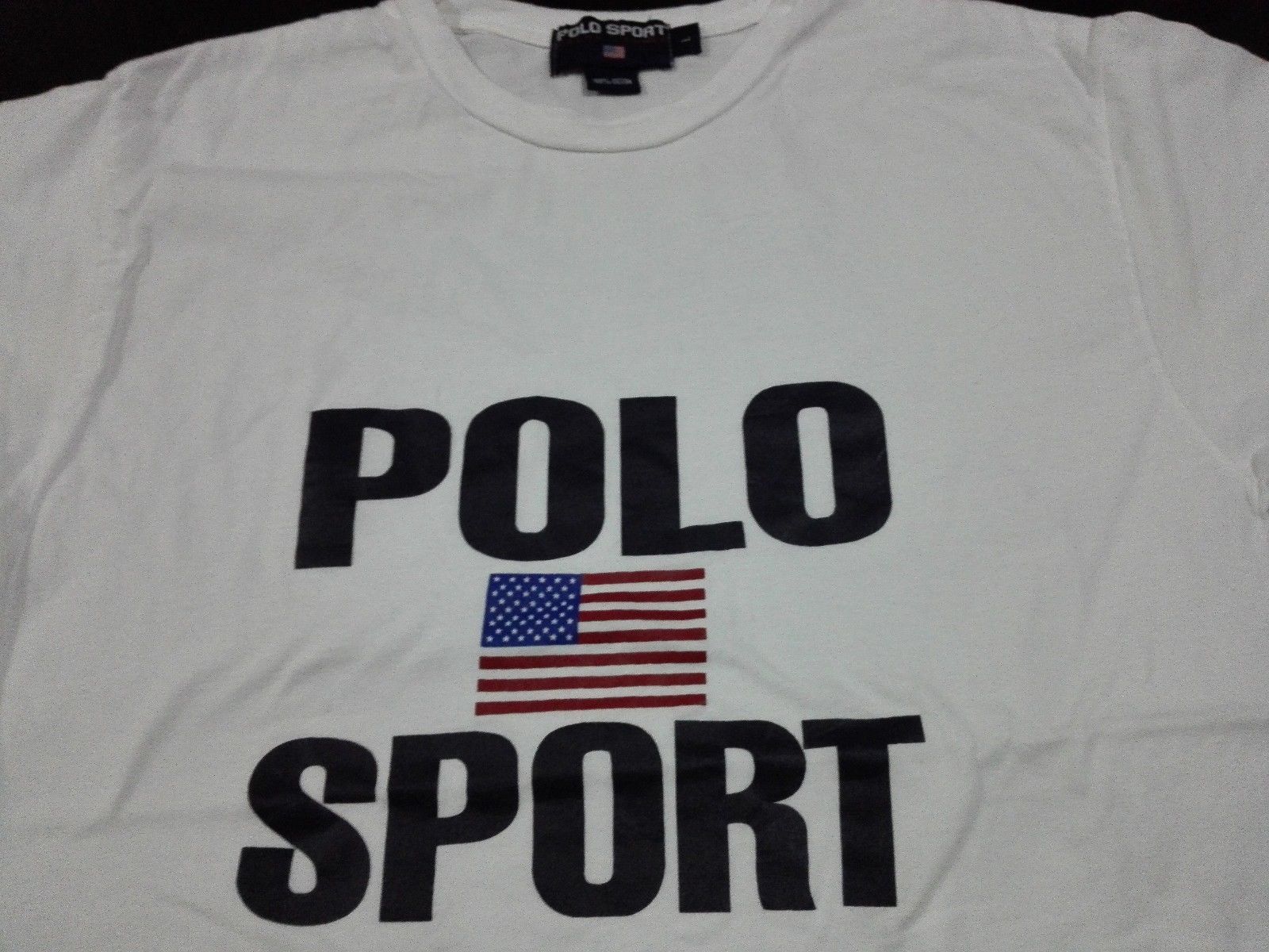 Polo Ralph Lauren Vintage 90s POLO SPORT RALPH LAUREN AMERICAN FLAG LOGO Size US M / EU 48-50 / 2 - 2 Thumbnail
