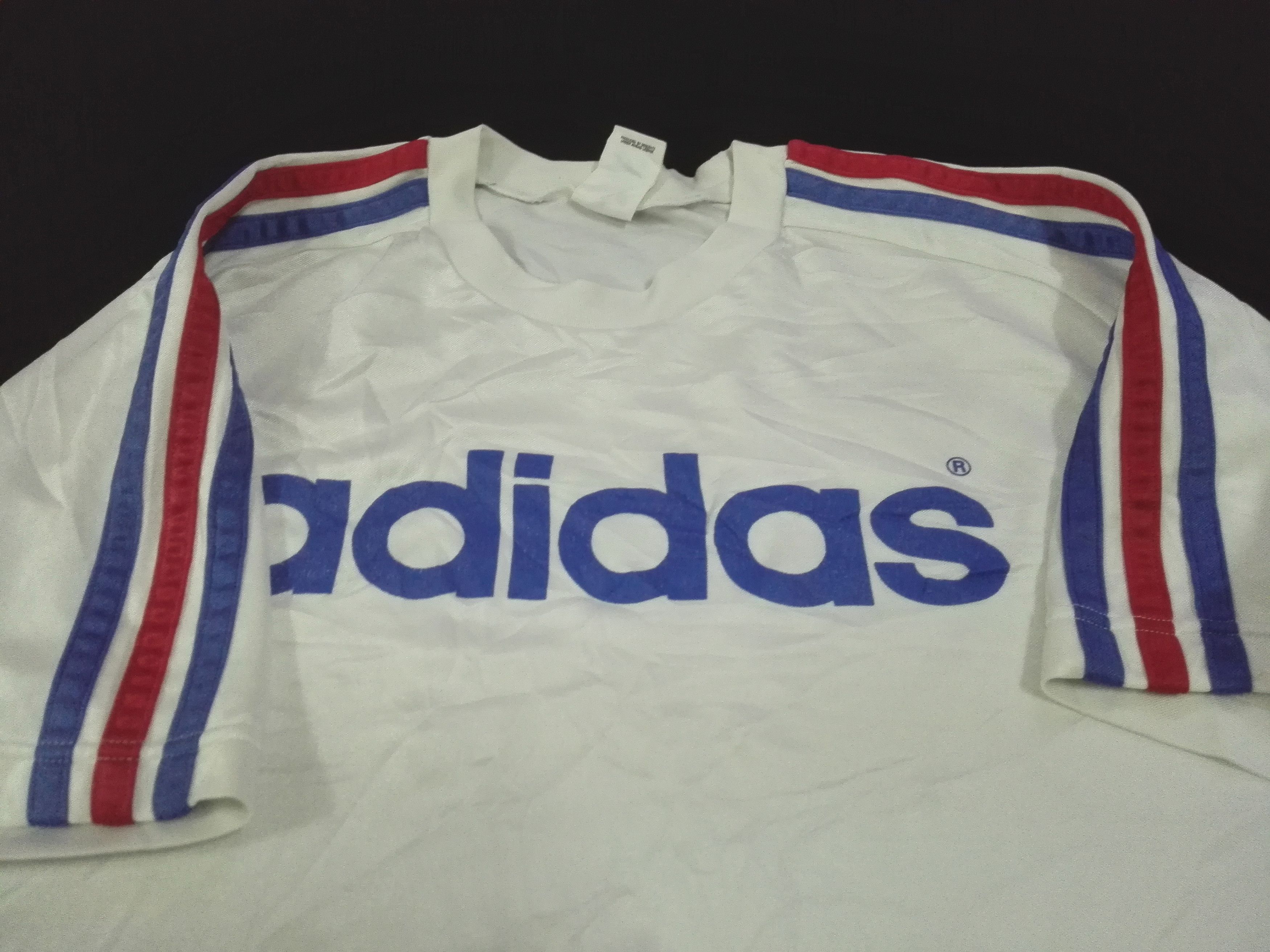Adidas 90s ADIDAS Jersey Shirt T Trikot Trefoil Classic Size US L / EU 52-54 / 3 - 2 Thumbnail