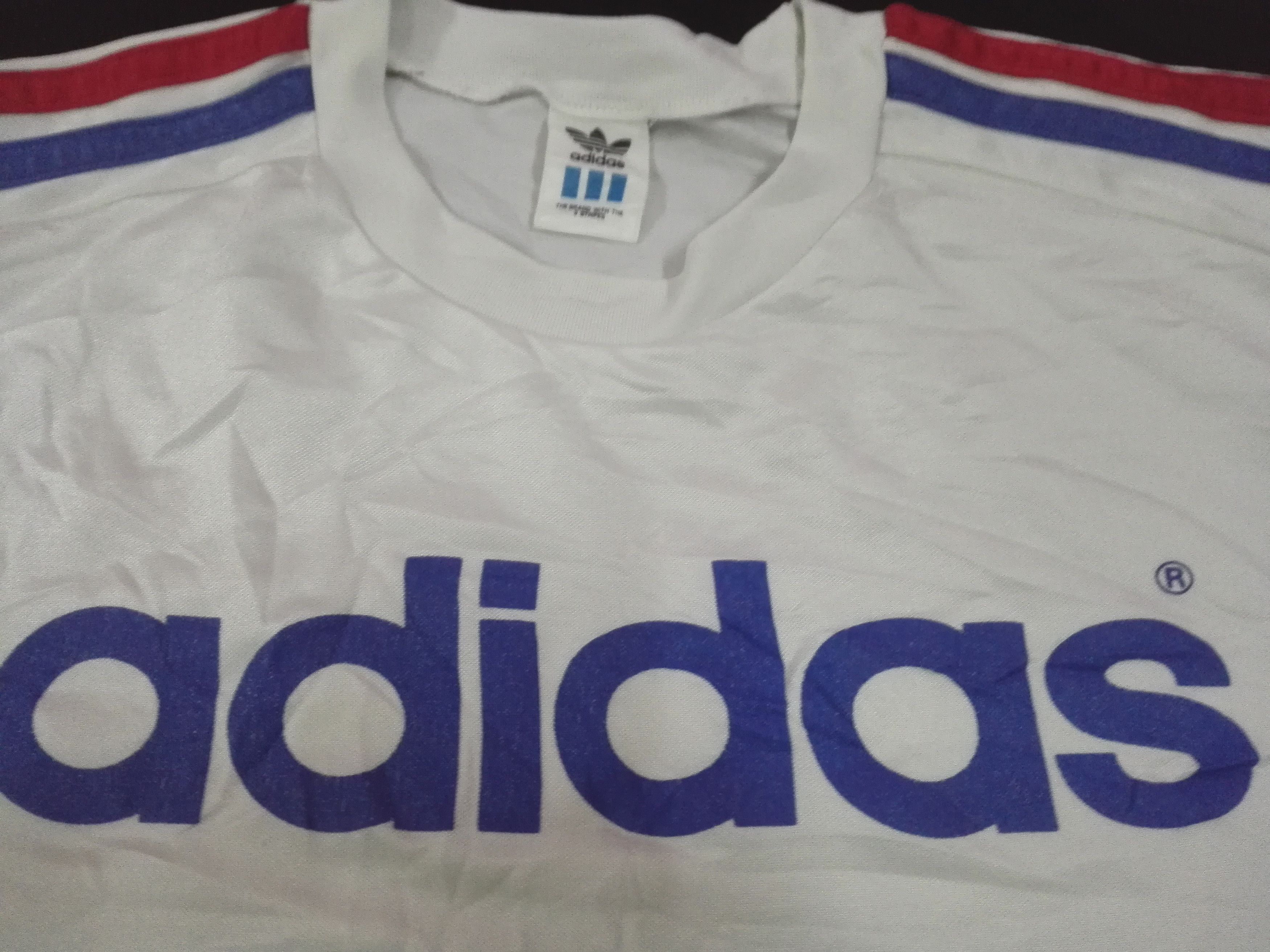 Adidas 90s ADIDAS Jersey Shirt T Trikot Trefoil Classic Size US L / EU 52-54 / 3 - 3 Thumbnail