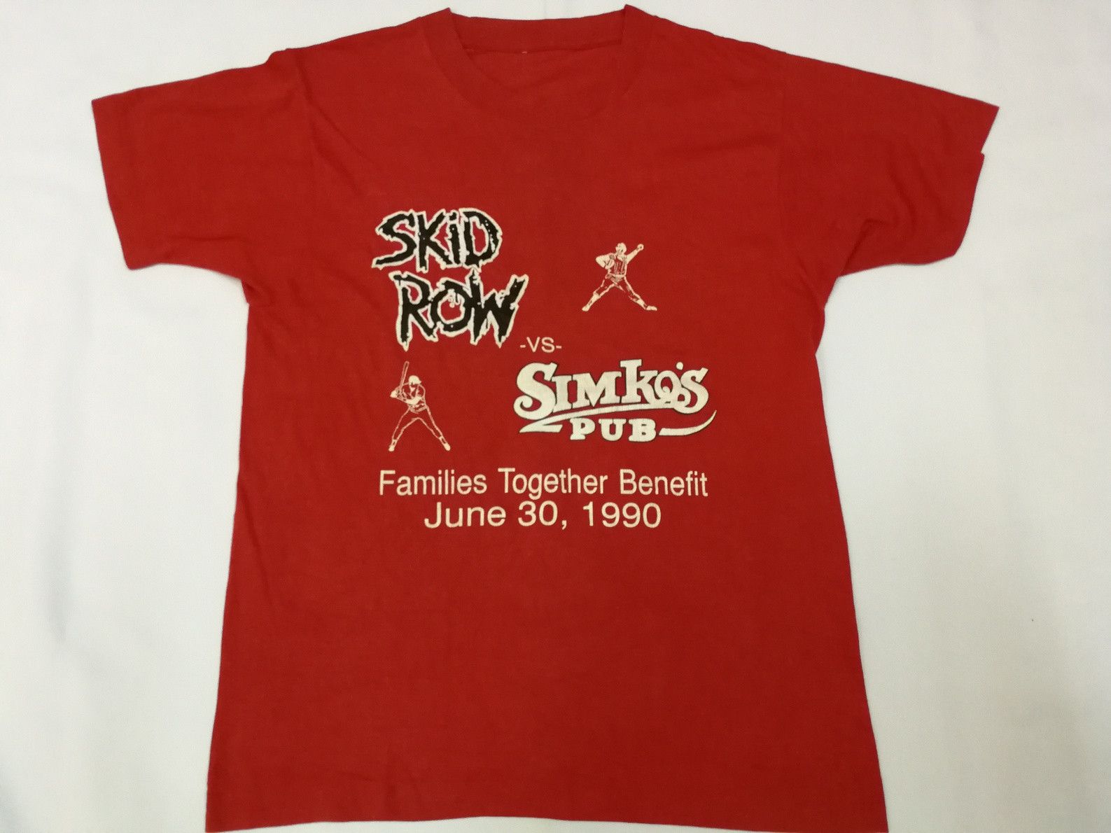 Band Tees Rare Vintage 90s 1990 SKID ROW Tee Rock Concert Size US M / EU 48-50 / 2 - 1 Thumbnail