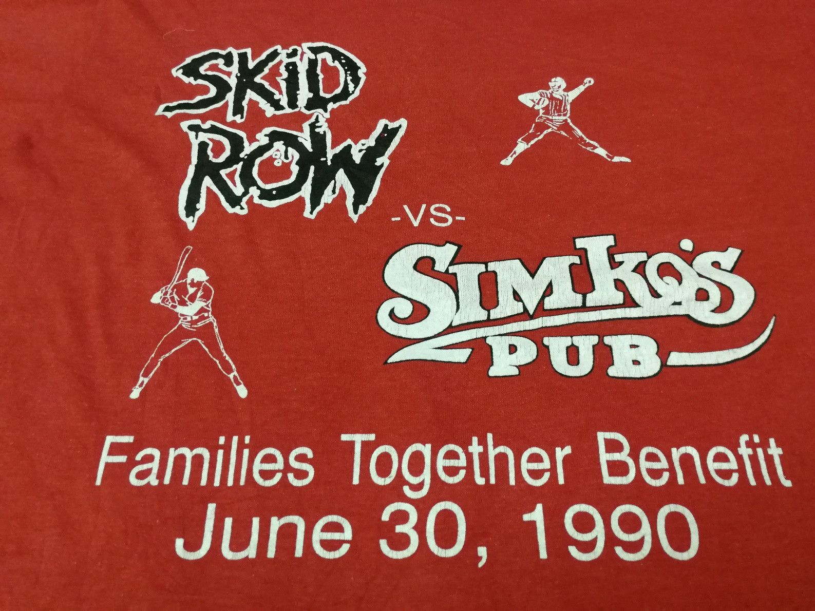 Band Tees Rare Vintage 90s 1990 SKID ROW Tee Rock Concert Size US M / EU 48-50 / 2 - 2 Thumbnail