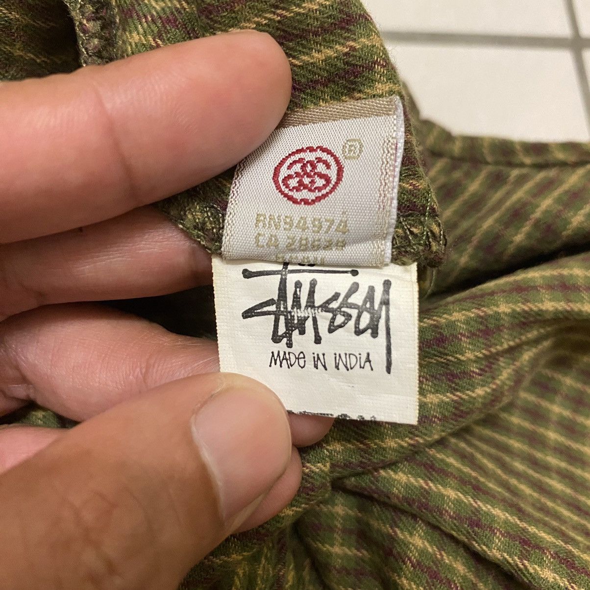 Flannel Stussy Streetwear Checker Flannel Shirt Size US M / EU 48-50 / 2 - 10 Thumbnail
