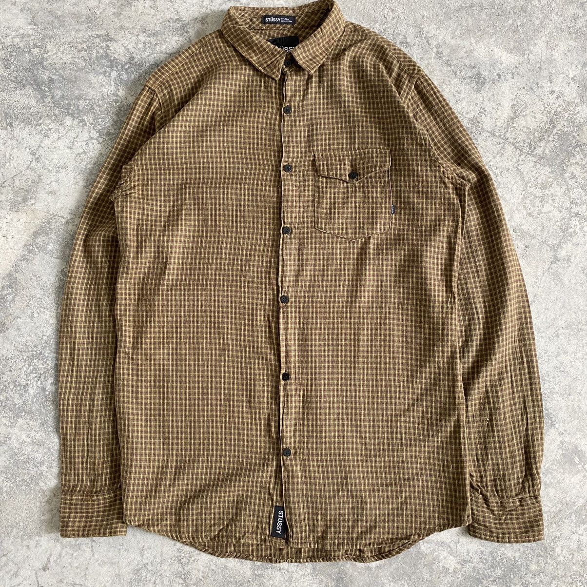 Flannel Stussy Streetwear Checker Flannel Shirt Size US M / EU 48-50 / 2 - 3 Thumbnail