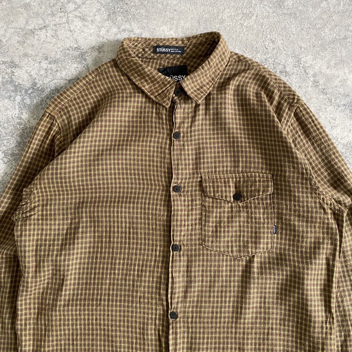 Flannel Stussy Streetwear Checker Flannel Shirt Size US M / EU 48-50 / 2 - 5 Thumbnail