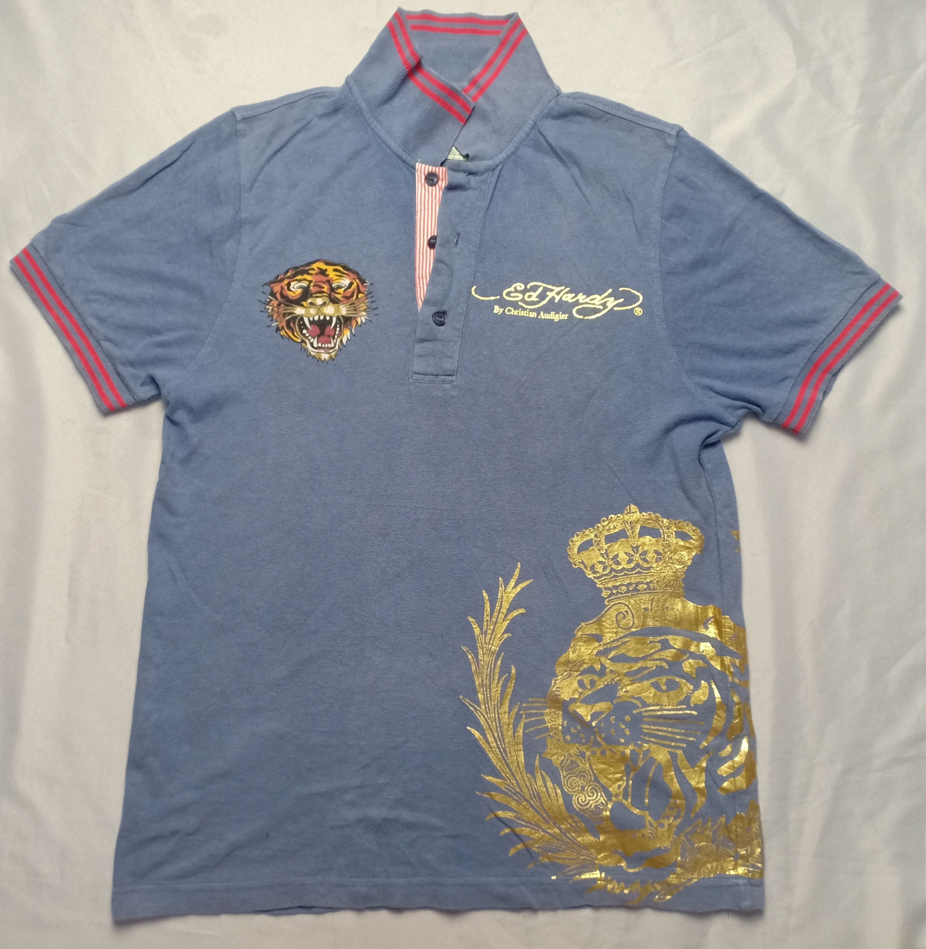 Christian Audigier × Ed Hardy ED HARDY Polos Tiger Graphics Tee Christian Audigier Size S / US 4 / IT 40 - 4 Thumbnail