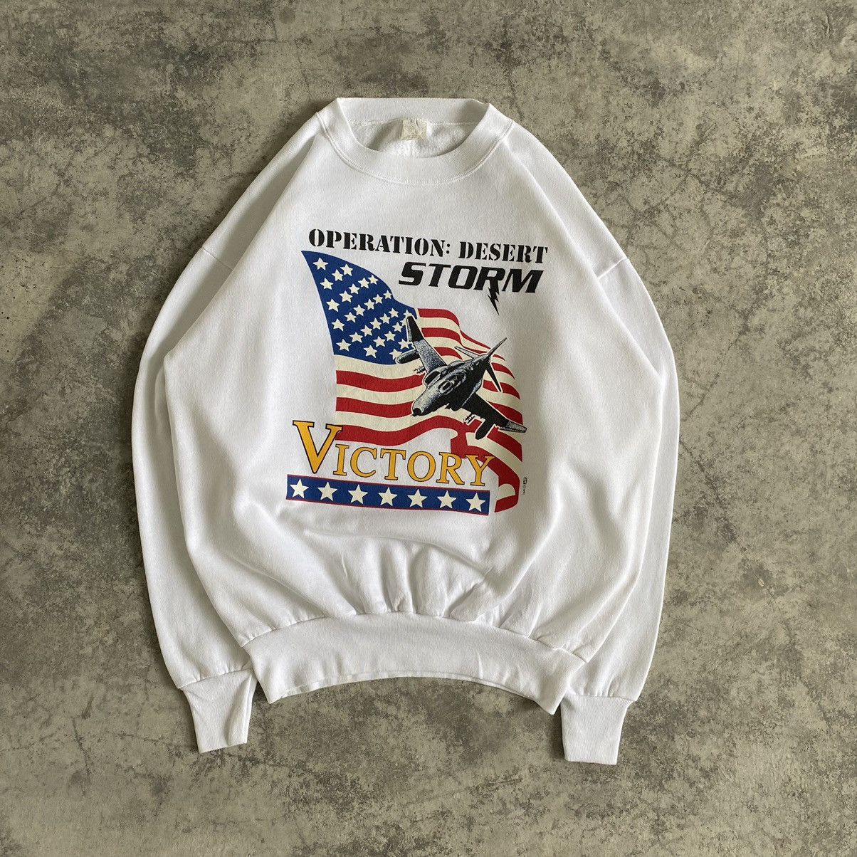 Vintage Vintage Operation Desert Storm Crewneck Sweatshirt Size US XL / EU 56 / 4 - 1 Thumbnail