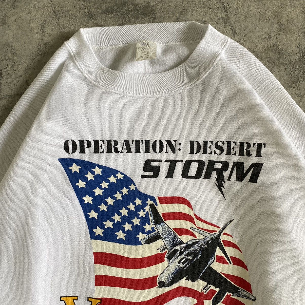 Vintage Vintage Operation Desert Storm Crewneck Sweatshirt Size US XL / EU 56 / 4 - 6 Thumbnail