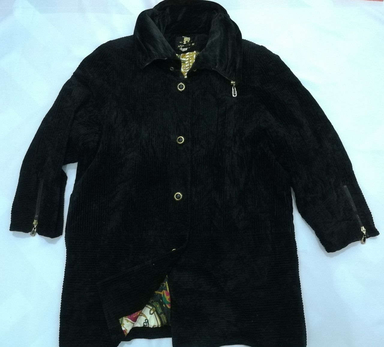 image of Germany Or Italy Probably Amipoison Corduroy Jacket Baroque Art Neideck Germany in Black (Size Larg