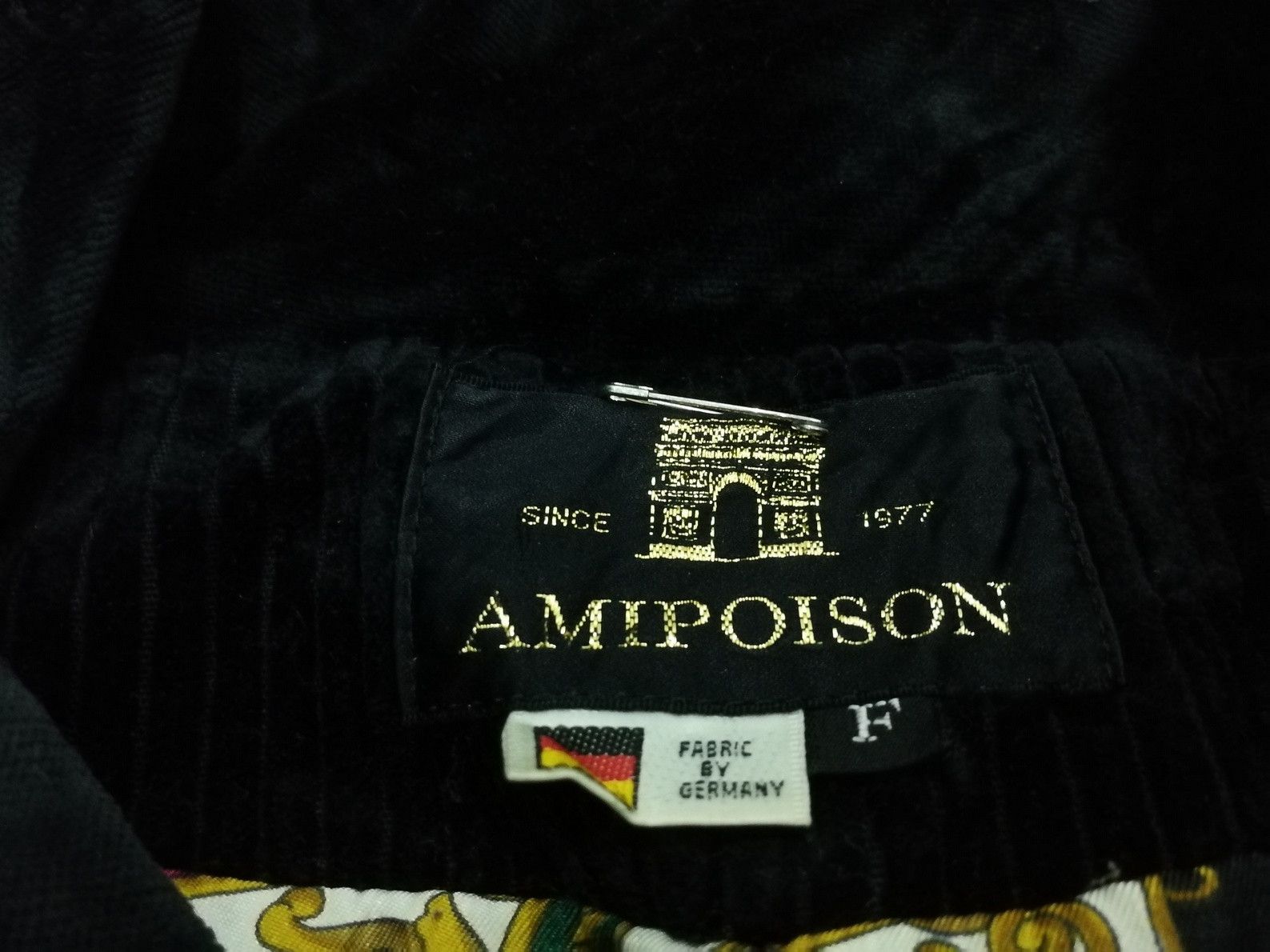 Designer Amipoison Corduroy Jacket Baroque Art Neideck Germany Size XL / US 12-14 / IT 48-50 - 3 Thumbnail