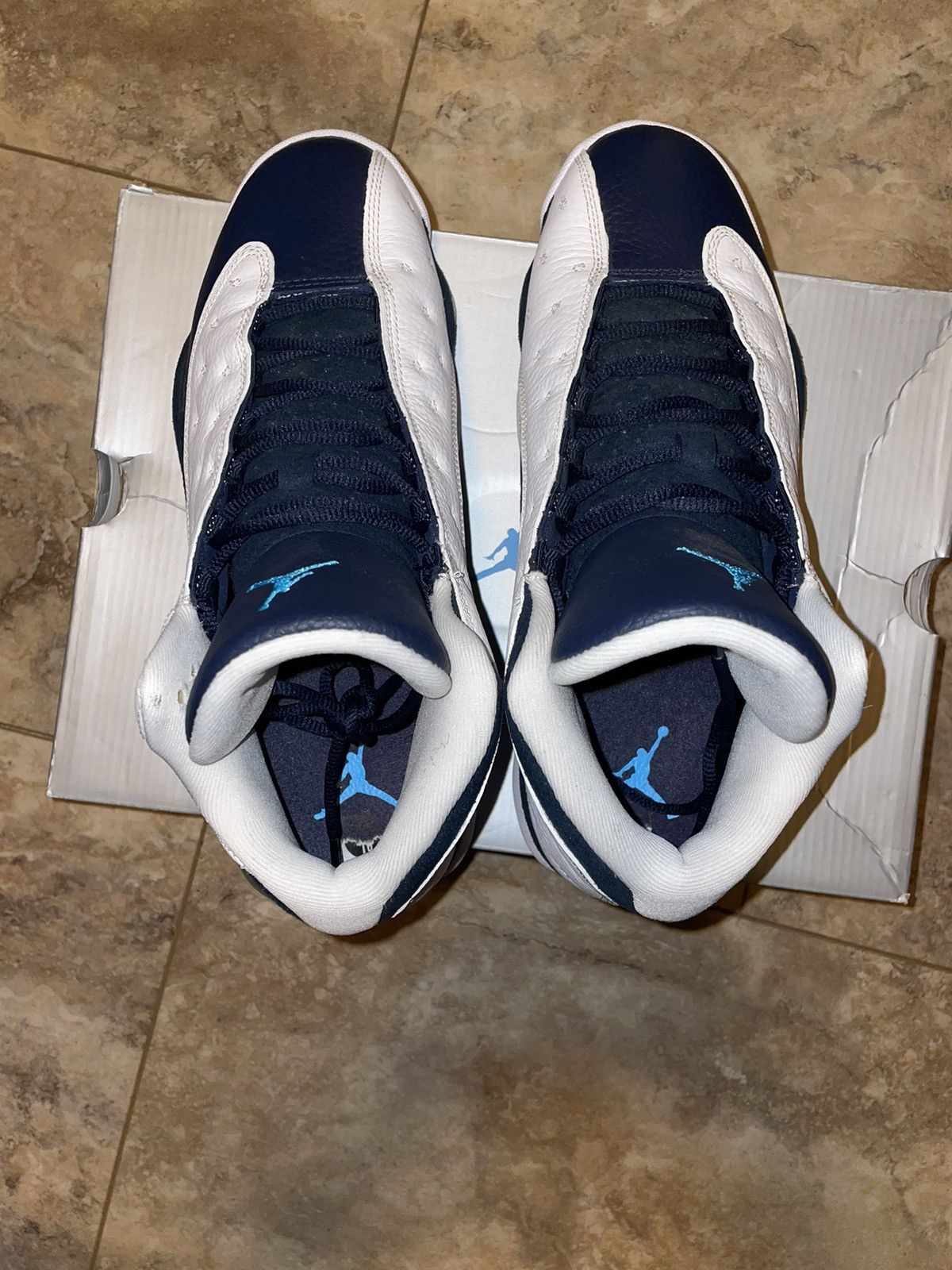 Jordan Brand × Nike Jordan 13 Retro Obsidian Powder Blue White Size 10 Size US 10 / EU 43 - 5 Thumbnail