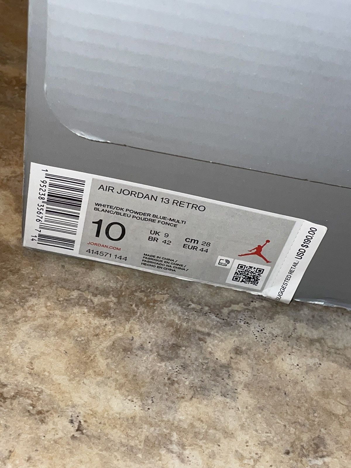Jordan Brand × Nike Jordan 13 Retro Obsidian Powder Blue White Size 10 Size US 10 / EU 43 - 8 Thumbnail