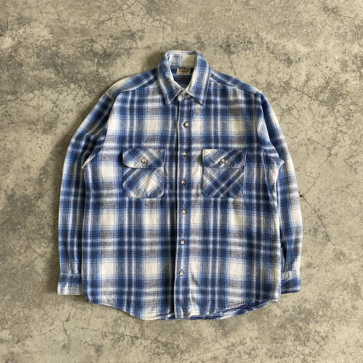 Flannel VTG 90’s 5 Brother Checker Shadow Plaid Thick Flannel Shirt Size US M / EU 48-50 / 2 - 1 Thumbnail