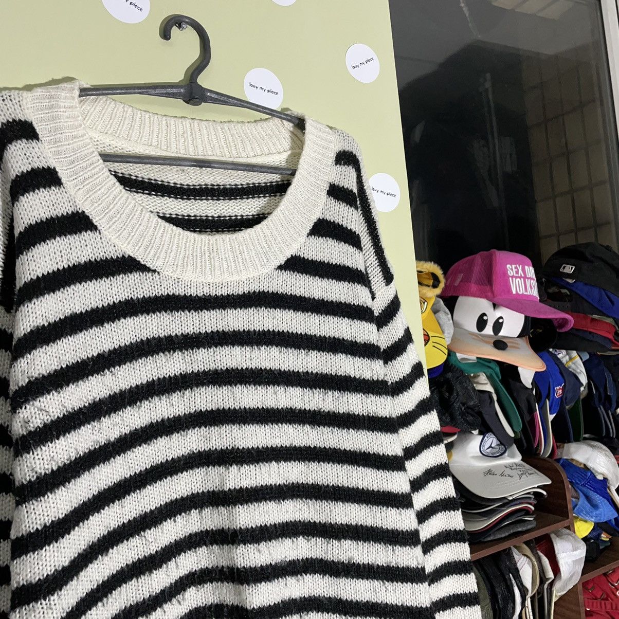 Vintage Vintage Y2K Sweater Mohair Stripes Grass XL Size XL / US 12-14 / IT 48-50 - 5 Thumbnail