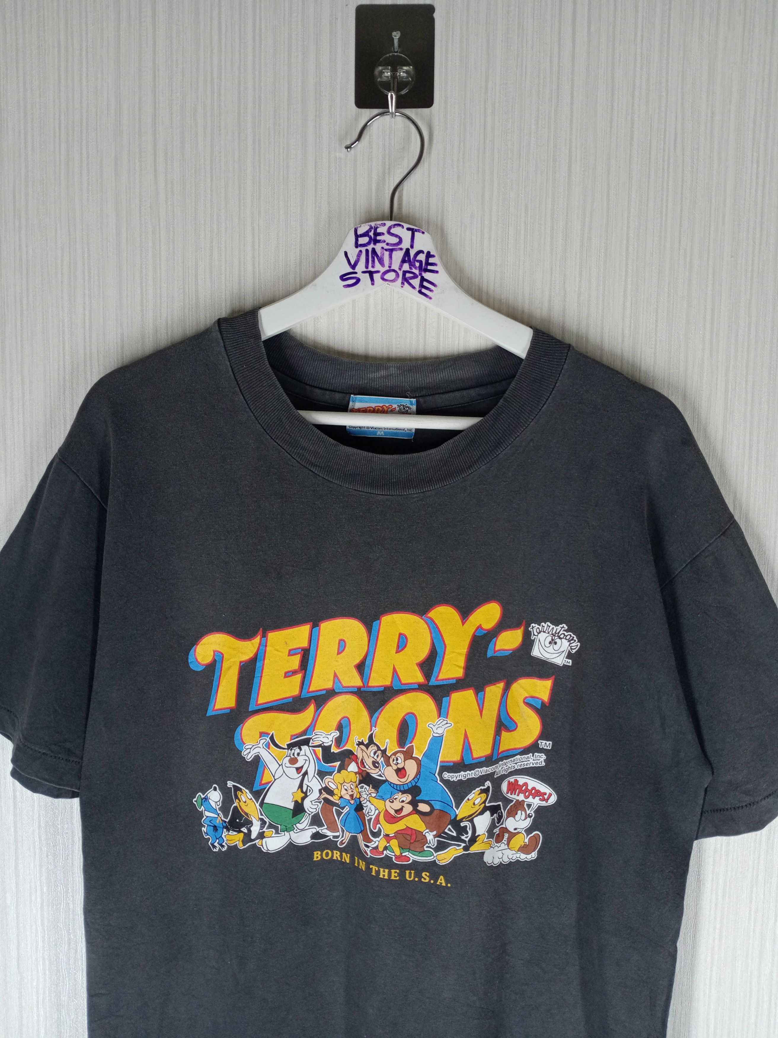 Cartoon Network Rare Vintage 90's Cartoon Network Terrytoons Tshirt Size US M / EU 48-50 / 2 - 2 Thumbnail