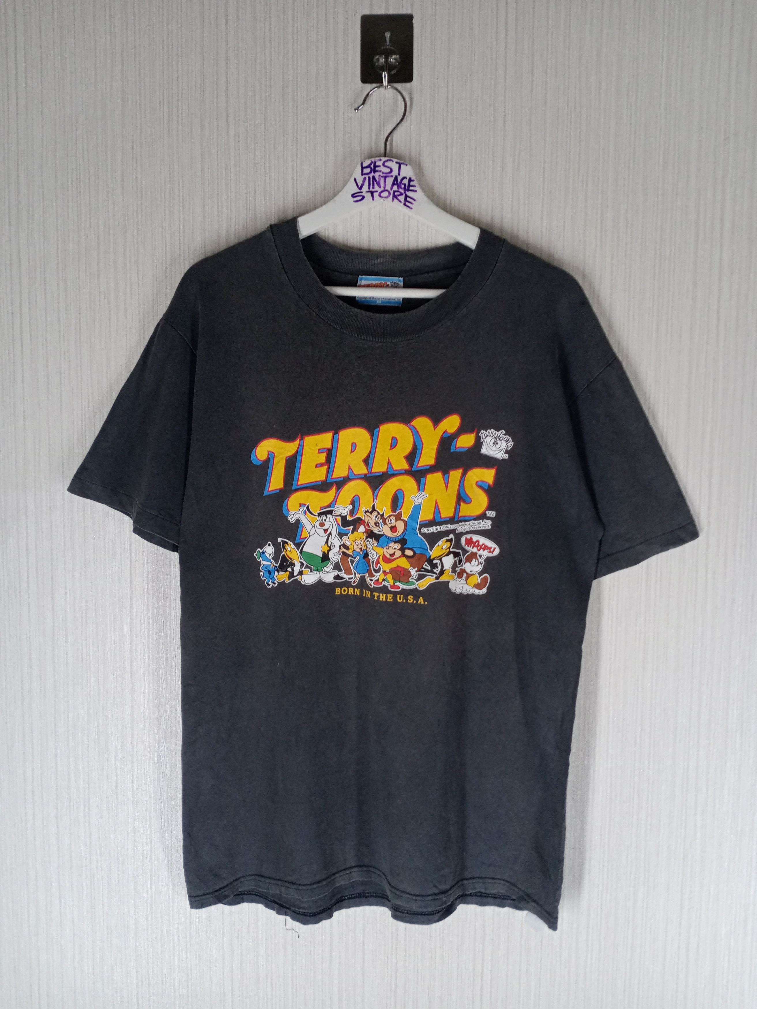 Cartoon Network Rare Vintage 90's Cartoon Network Terrytoons Tshirt Size US M / EU 48-50 / 2 - 1 Thumbnail
