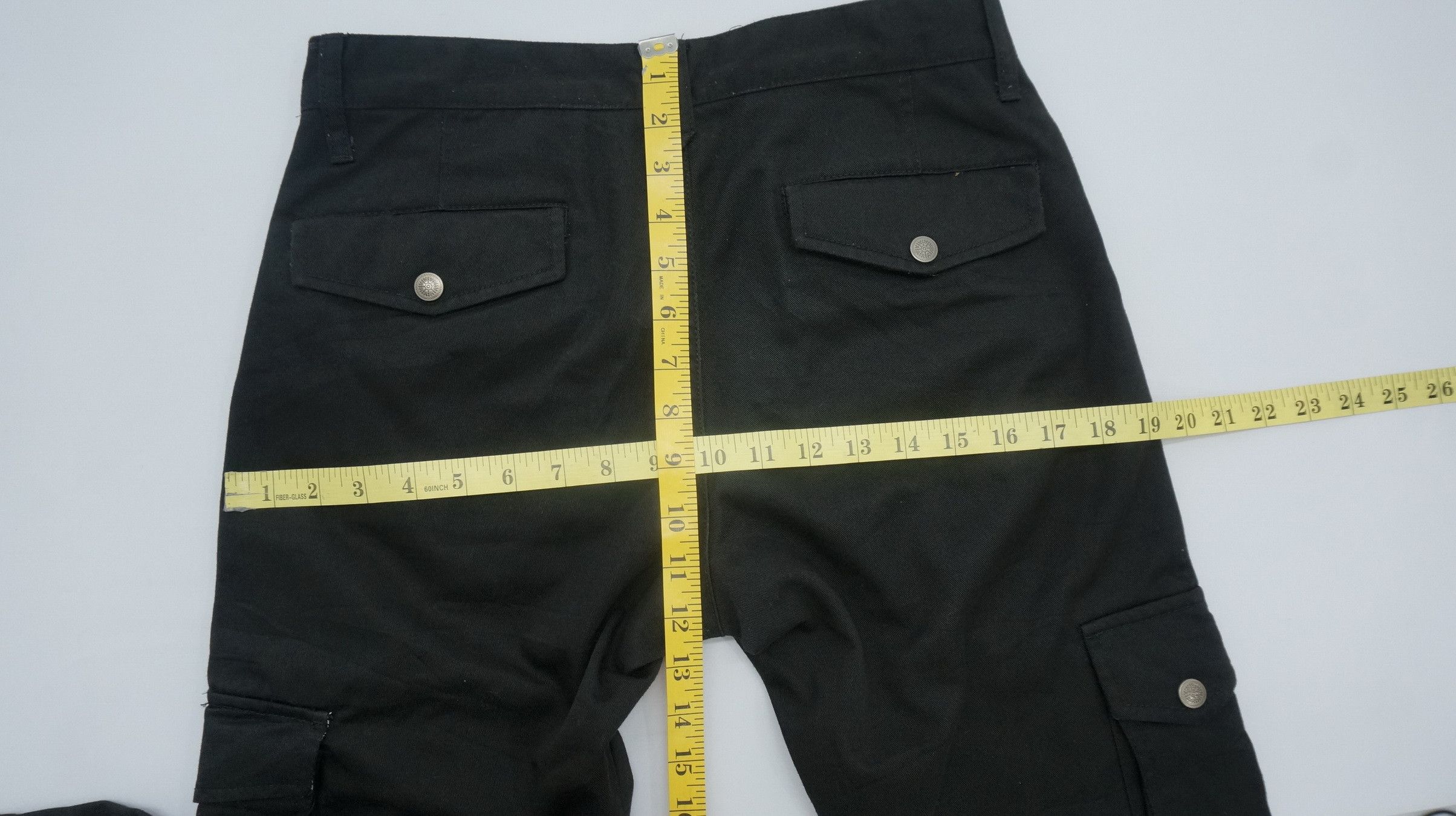 Japanese Brand Japan DOUBLE FOCUS Black Cargo Pants Size US 29 - 20 Thumbnail