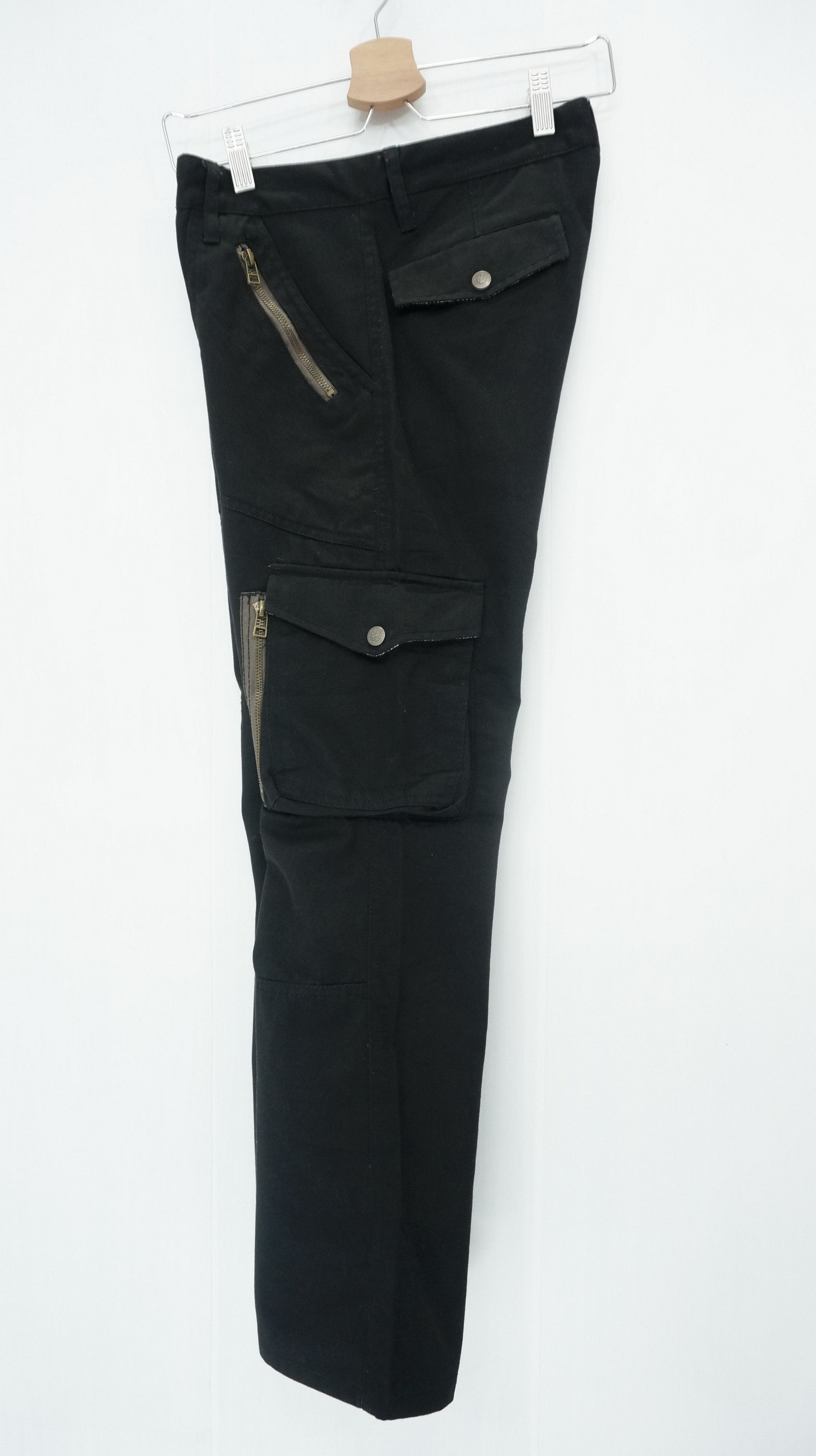 Japanese Brand Japan DOUBLE FOCUS Black Cargo Pants Size US 29 - 9 Thumbnail